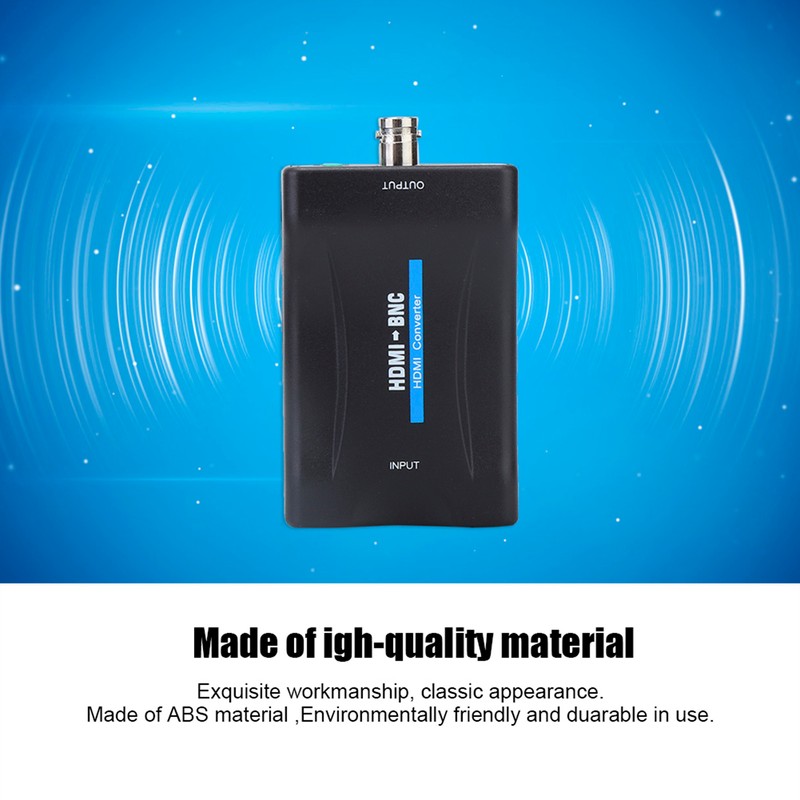 HDMI to BNC Composite Video and 3.5mm Audio Signal Converter