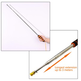 2 METER / 3 METER TELESCOPIC FLAG POLE EXTENDABLE PORTABLE HANDHELD WINDSOCK POINTER (3 Meter)