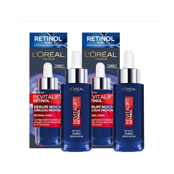Pack Sérum Noche Revitalift Retinol Puro L'oréal Paris X2