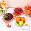4 Pack Small Colander for Kitchen Mini Plastic Strainer Dish