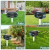 Repelente de animales ultrasónico solar para gatos, ardillas, ciervos, mapaches