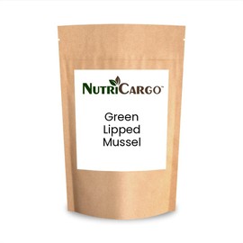 NutriCargo Green Lipped Mussel Powder – 1.1 LB (500g) | Premium Marine-Sourced Ingredient from New Zealand Shellfish | Fine Milled Mussel Extract for Functional Formulations & Pet Use