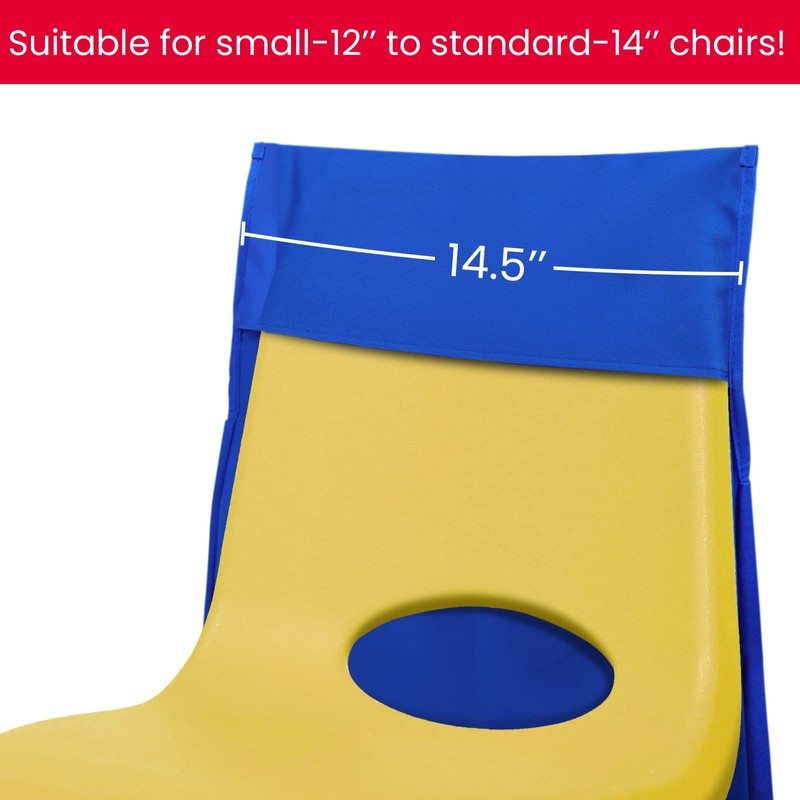 Godery Chairback Buddy Pocket Chart,Storage Canvas Seatback Stuff Storage Pocket