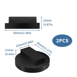 Pack of 2 Car Jack Rubber Pads, Jack Pad, Rubber Pad, Heavy Duty Protective Pads Against Scratches and Damage, for Lifting Platform, Car Workshops, Non-Slip and Durable for 1-7 Series & Mini Cooper