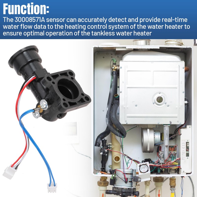 Deridi 30008571A Water Flow Sensor for Navien Tankless Water Heater