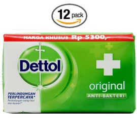 Dettol Original Soap Bar Pack of 12 3.88 Ounce Antibacterial Skin Cleanser