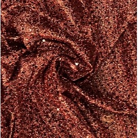 wowfabric4less123 Rust Black  Sequins Dot Fabric 44” Width Sold By The Yard