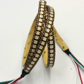 Boarda 5V WS2812B RGB 5050SMD Individually addressable LED Strip Light ,3.3ft Programmable 144 Pixels Black PCB IP65 Dream Color DIY Projects Strip Lighting for TV,PC