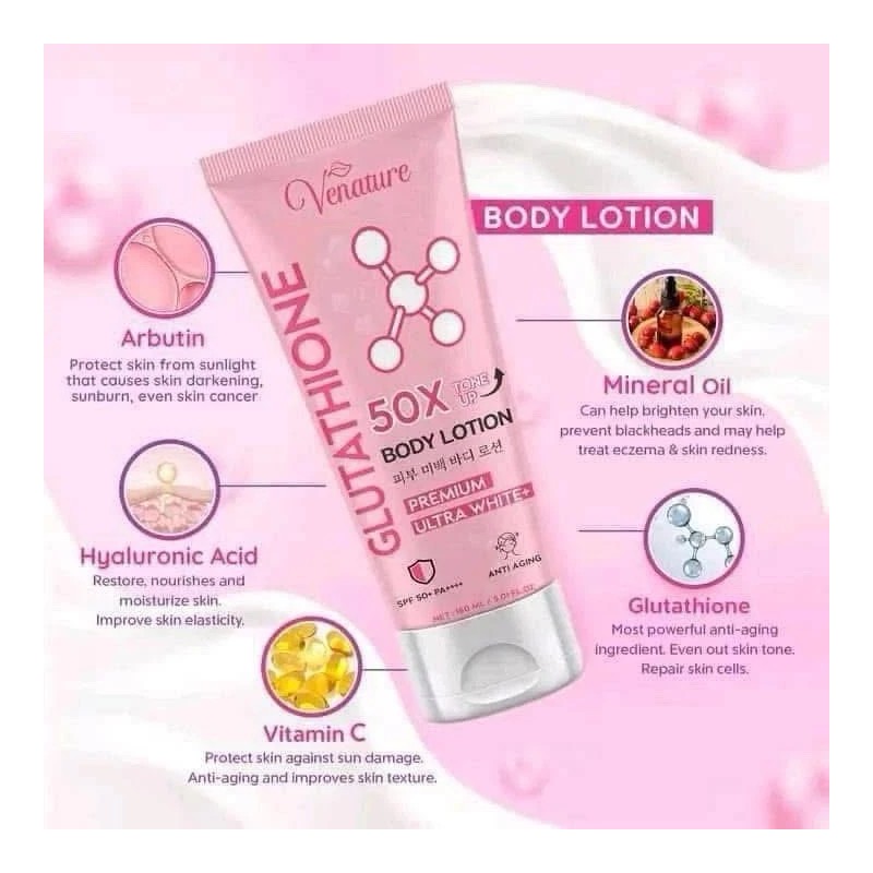 Venature Glutathione 50x Body Lotion 150ml