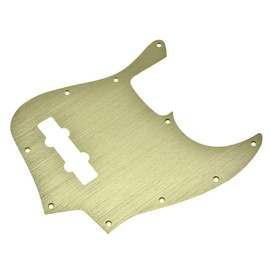 KAISH 10 Holes Metal Anodized Aluminum Guitar Pickguard for US Mexico Jazz J Bass Gold