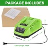 GRVODFRTA 40 Volt Battery Charger Compatible with Greenworks 40V G
