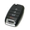 Kia Sorento Flip Key Keyless Entry Remote Fob (Black Plastic,