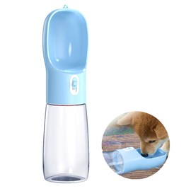 Dog Travel Water Bottle - Portable Puppy Water Dispenser For Traveling Walking Outdoor Activities - Pet Drinking Feeder Lightweight & Convinient