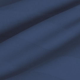 Pillow Protector King Size 100% Egyptian Cotton Pillow Covers, 400 Thread Count Sateen Weave Cooling Pillow Cases with Zipper Hidden, Breathable Non Noisy Easy Care, Set of 4 (Striped Navy Blue)