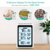 ORIA Indoor Outdoor Thermometer, Digital Weather Station with 2 Levels