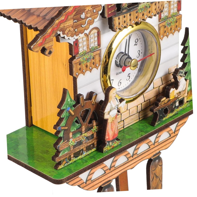 Ciieeo Home Living Room Cuckoo Handcrafted Clock Cuckoo Clock Wall