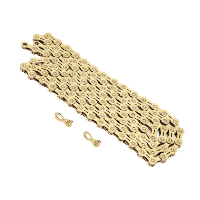 Gold 10 Speed Bike Chain Half Hollow Lightweight Bicycle Chain