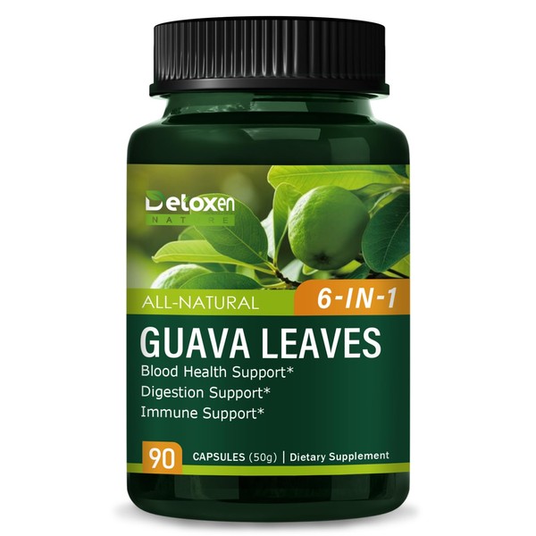 DetoxenNATURE Herbal Digestion Support Formula, Guava Leaves Extract for Immune