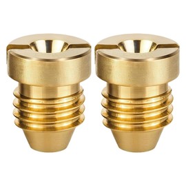 2 Pcs 1.1 Orifice Foam Cannon Universal 1.1 Cannon Orifice for Snow Foam Lance Brass 1.1mm Nozzle Tips Universal Thread Tips for Pressure Washer Snow Lance Parts