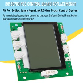 Hihitomorrow R0550700 PCB Subassembly Service Control Circuit Board Replacement Parts with White Button and LCD Fit for Zodiac Jandy Aqualink RS One Touch Control System