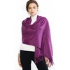 RIIQIICHY Ladies Scarf Purple Pashmina Shawls and Wraps for Wedding