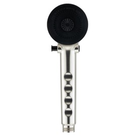 RecPro RV Handheld Shower Head and Hose with Shut Off | Includes Holder | Brushed Nickel