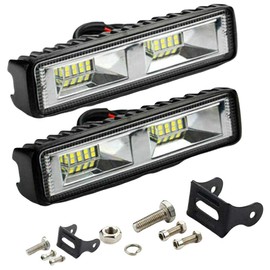Besline Work Light, LED Work Light, 2 Pieces, 18 W, 12 V, LED Fog Lamp, Waterproof, Dustproof, Earthquakeproof, Truck, Work Light, Tire Light, Car Width Light, Diffused Type, Fish Catching, Headlight, Night Fishing