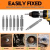 WUFANC 6 Piece Double Head Screw Extractor Set, Professional, Made