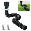 YushengTai Downpipe Gutter Flexible Extension Set, Downpipe Extensions Flexible Round