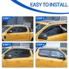Side Window Deflectors Compatible with Ford Ranger 2024 2025, ABS
