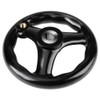 1PC 12*125mm Black Round 3 Spoke Hand Wheel for Lathe