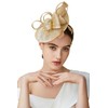 BABEYOND Women's Pillbox Fascinator Hat Kentucky Derby Hat Feather Fascinator