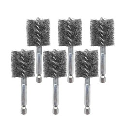 WICKED Professional ID Copper Tube Pipe Cleaner Replacement Brushes (1"(6-Pack))