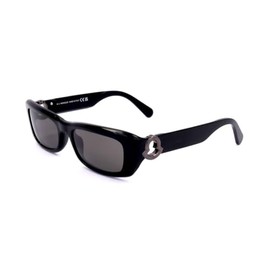 Sunglasses Moncler ML 0245 Minuit 01A Shiny Black, Gunmetal Logo/Smoke Lenses