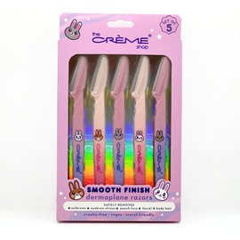 The Crème Shop Smooth Finish Dermaplane Razors | Face Razors for Women | Stocking Stuffers for Women (Pack of 5)