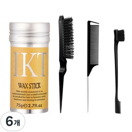 Moreness Fine Hair Fixing Stick Hair Styling Wax Studio's Hair Styling, 6 Pieces, 75g / 모어니스 잔머리 고정 정리 스틱 헤어 스타일링 왁스 스튜디어스 헤어스타일링, 6개, 75g