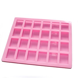 X-Haibei Rectangle Mini Small Guest Baby Bath Shower Plain Sample Soap Bar Chocolate Silicone Mold 0.5oz per Cell