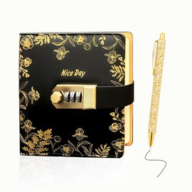 Diary with Lock, Diary for Girls and Women, Return to School and Birthday Gifts for Girls Ages 8, 9, 10, 11, 12, 13, 14, 15 Years Journals with Code for Teenagers