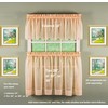 Today's Curtain Emelia Original Voile Tier Pair 24", Peach, 60"W