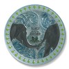 Grasslands Road "Family is Forever Glass Platter, 15-Inch, Blue