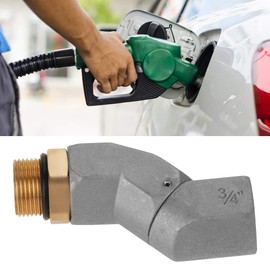 3/4" Fuel Transfer Hose Swivel, 360 Rotary Universal Joint with 45 Degree Angle, Aluminum Alloy BSPP Thread Male to Female Connector, Fuel Nozzle for Multi-plane Fuel