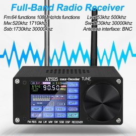 Fockety ATS 25max Full Band Radio Receiver, FM (MW SW) LW SSB (LSB USB) DSP Receiver All Band Portable Shortwave Radio Receiver with 2.4in Color, 3000mAh Battery &