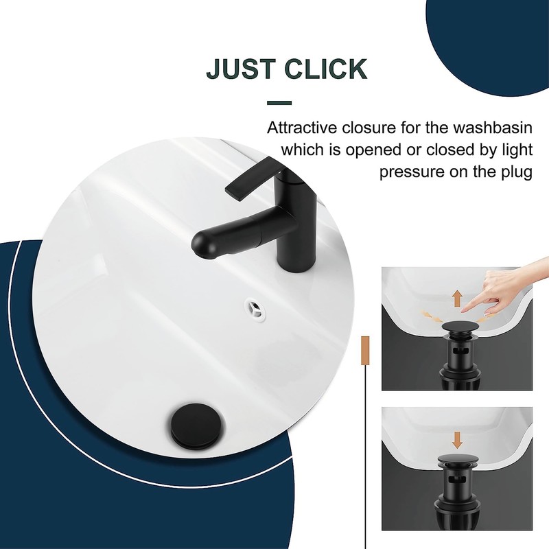 Derengge PD-4305-MT Bathroom Sink Drain with Overflow Vessel Sink Lavatory