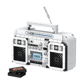 Ulanlan Home Decoration, Adult Building Set, Radio Building Kit, Mini Blocks Building Blocks Toy Set, Best Gift for Adult, Teens 645PCS