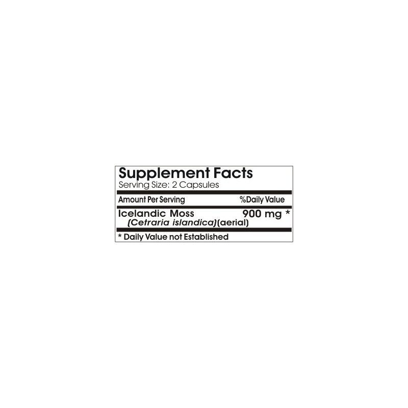 Icelandic Moss 900mg // 90 Capsules // Pure // by