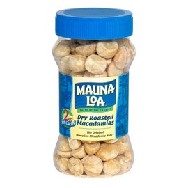 Mauna Loa Macadamias, Dry Roasted Macadamias, 6-Ounce Jars (Pack of 4)