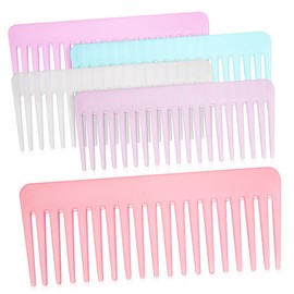 Healvian 5pcs Wide Tooth Combs for Curly Hair Detangling Combs for Wet and Dry Hair