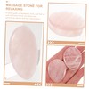 LALAFINA 4pcs Natural Scraping Plate for Portable Worry Stone for