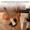 Bamynoir Coffee Grinder Brush, Espresso Machine Cleaner with Wooden Handle