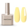 MAYCHAO 15ML Yellow Gel Nail Polish 1Pc Bright Yellow Gel
